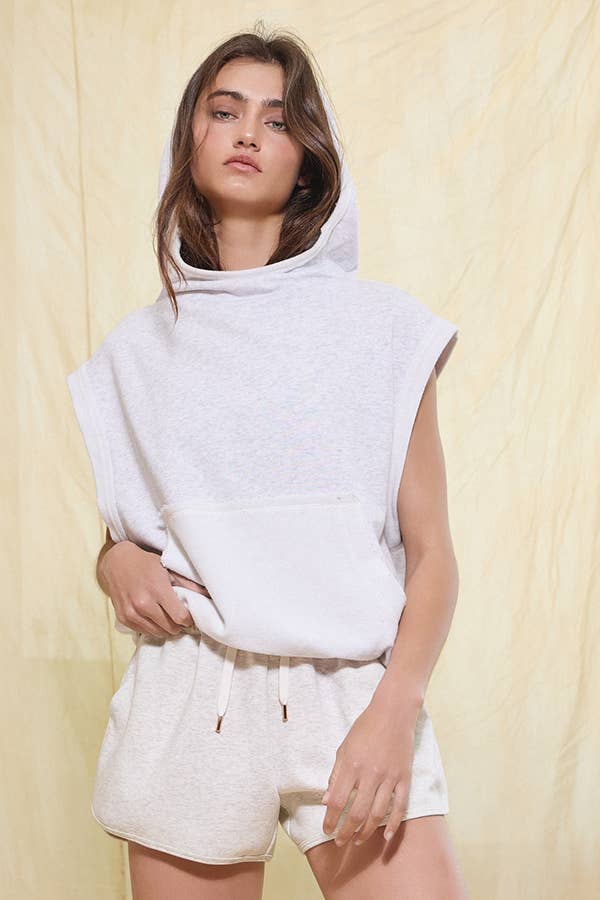 IT2135 Hooied Muscle Pullover