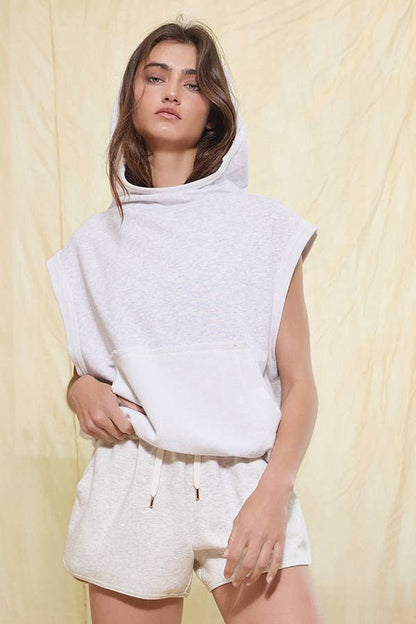 IT2135 Hooied Muscle Pullover