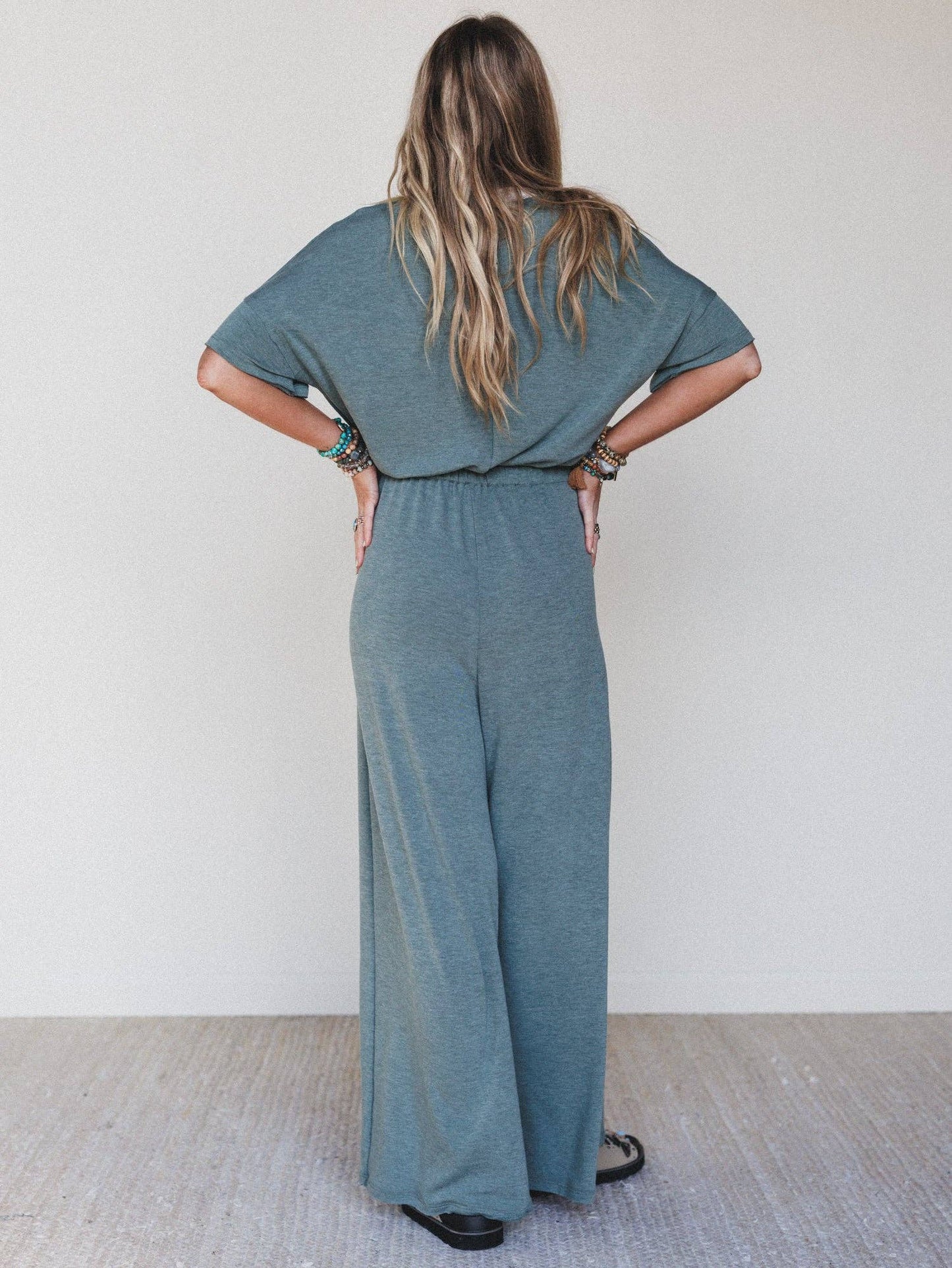 On The Go Jumpsuit - Olive