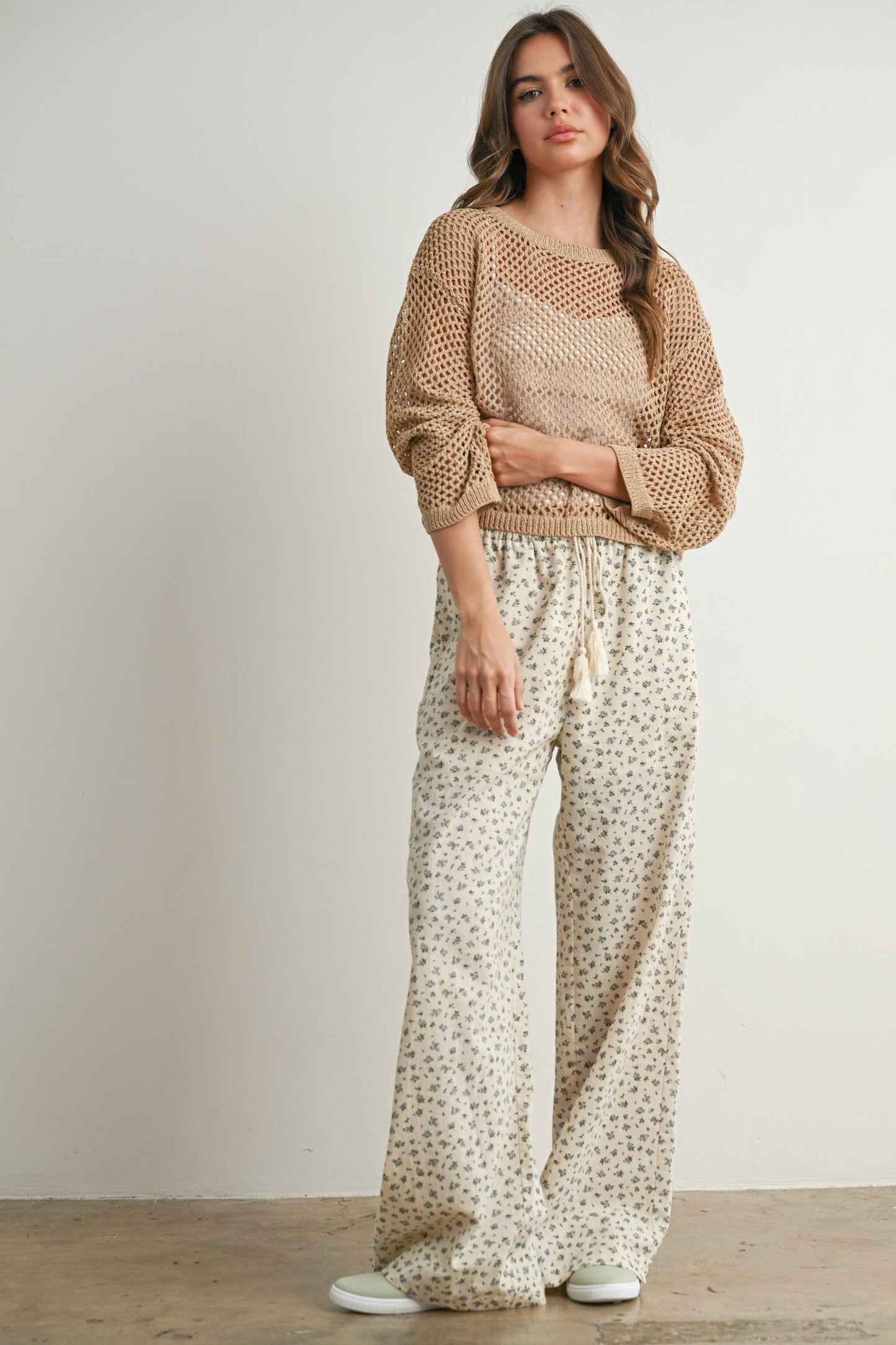Long Sleeve See Through Top - BMW7292