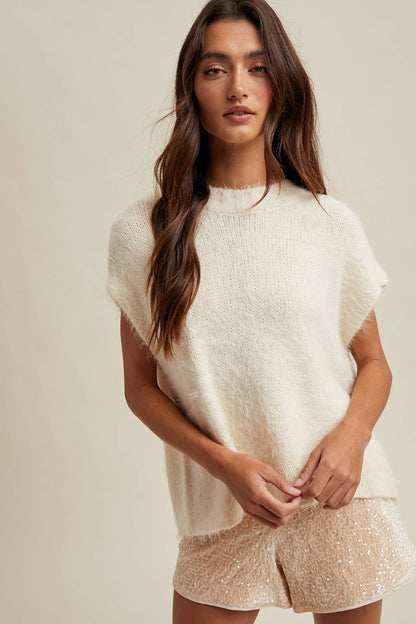 MOHAIR SWEATER VEST / WL25-10900