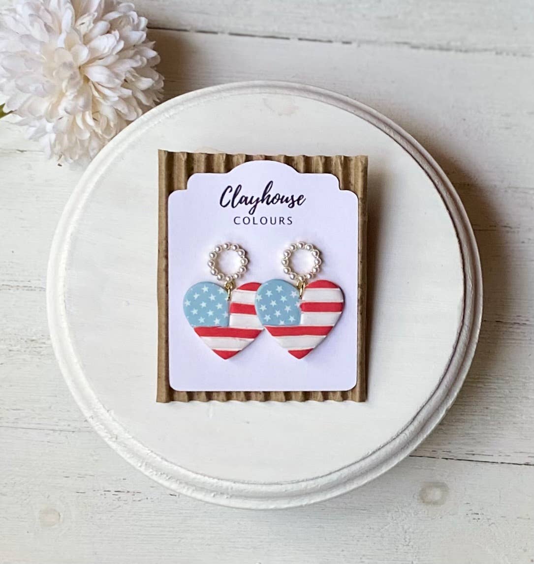 Fourth of July Handmade Earrings | Red White & Blue Earrings