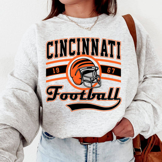 Vintage Cincinnati Bengals Football Crewneck Sweatshirt