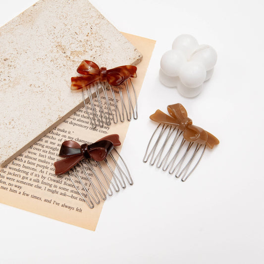 Acetate Bow Side Hair Comb