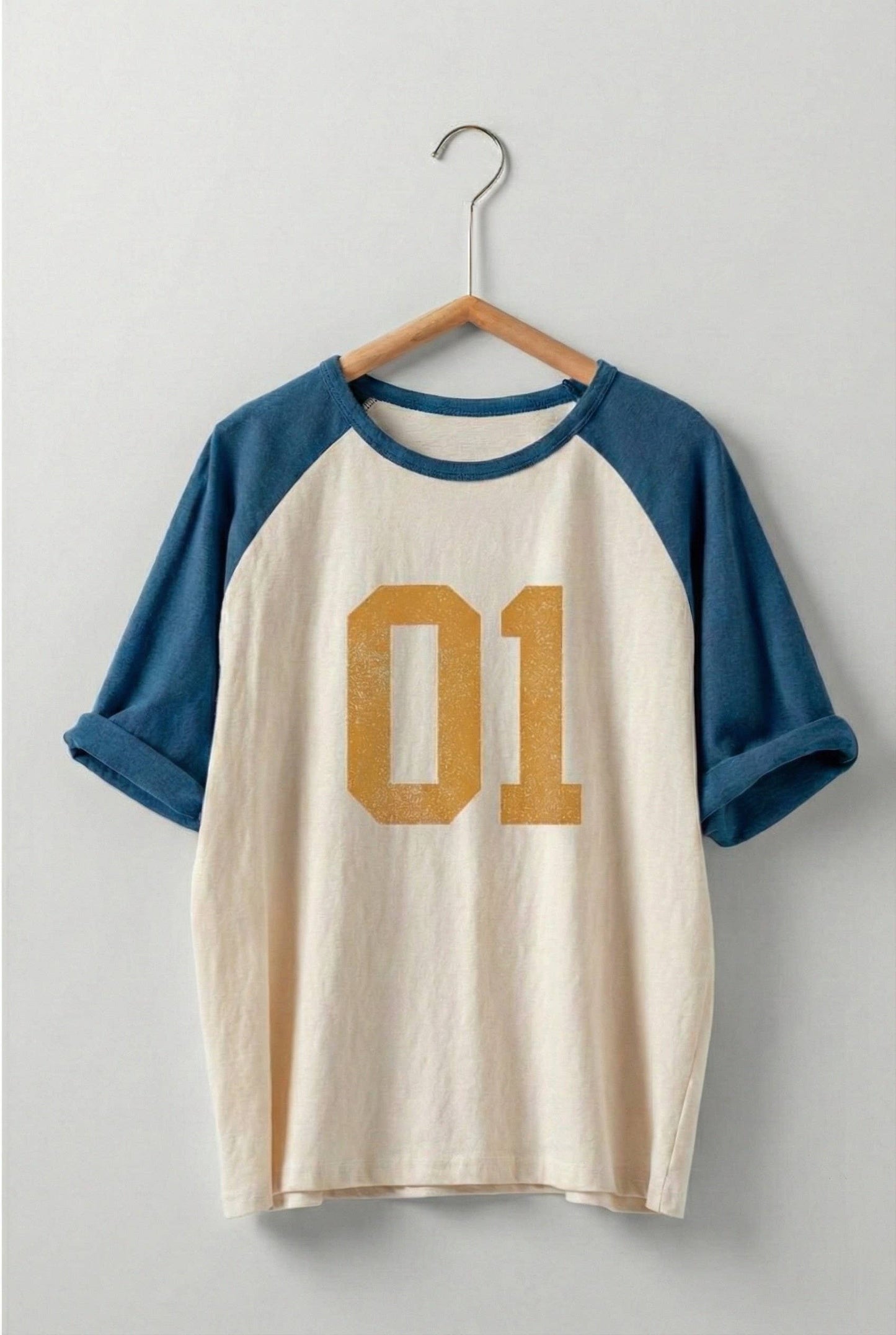 Vintage Varsity Graphic Raglan Baseball Tee