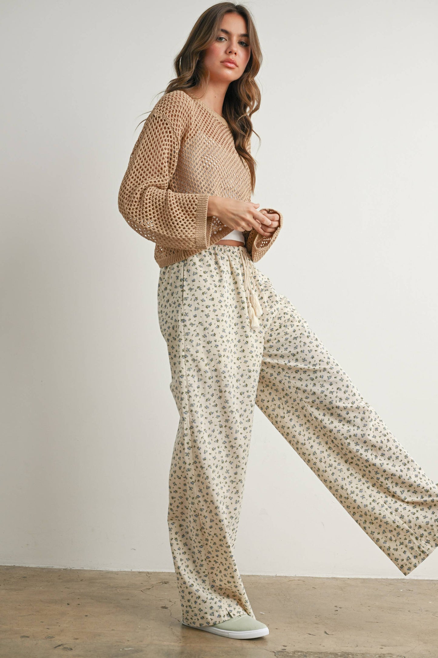Long Sleeve See Through Top - BMW7292