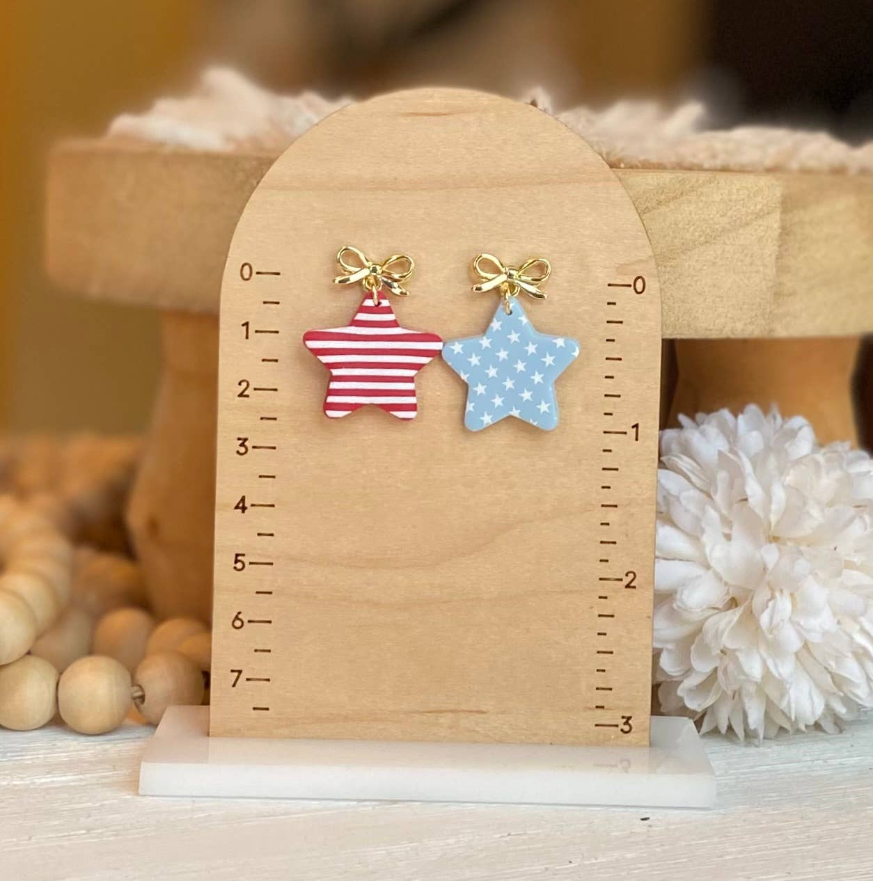 Fourth of July Handmade Earrings | Red White & Blue Earrings