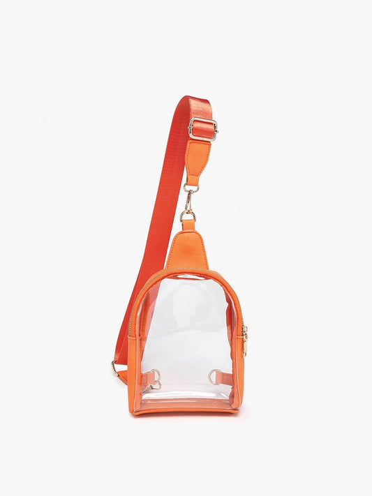 M2436CR Ellen Clear Sling Bag w/ Removable Guitar Strap