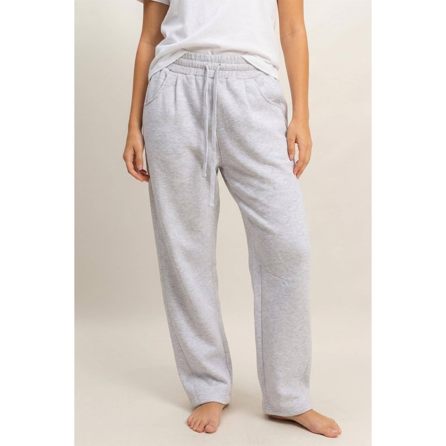 Drawstring Waist Barrel Sweatpants