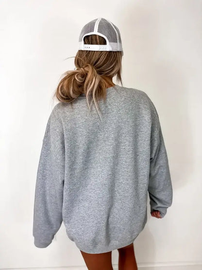 I'd Love To But Sport Gray Graphic Crewneck