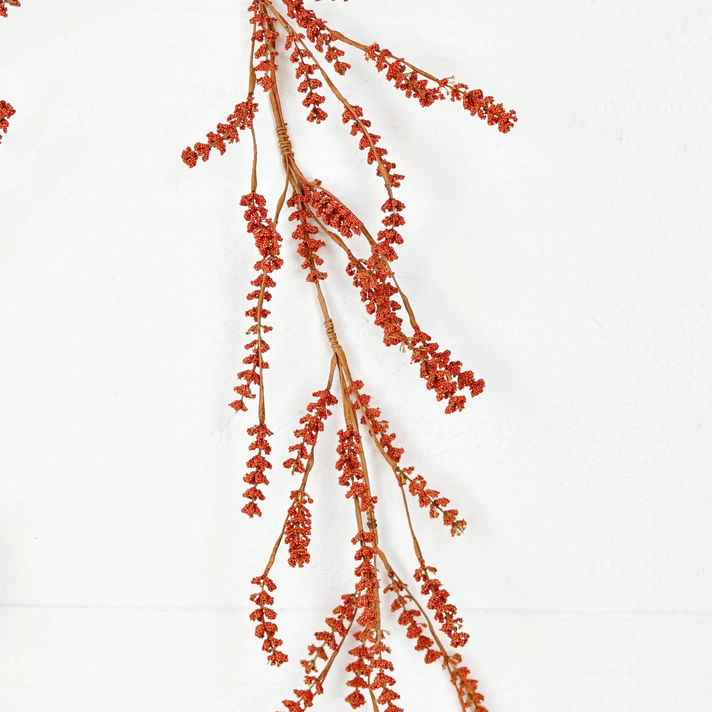 530551- 5ft Garland-Pumpkin Millet Berry Heather