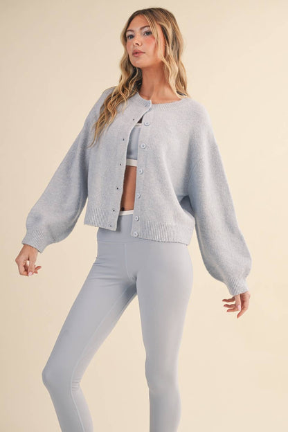 Knit Button Up Cardigan Sweater