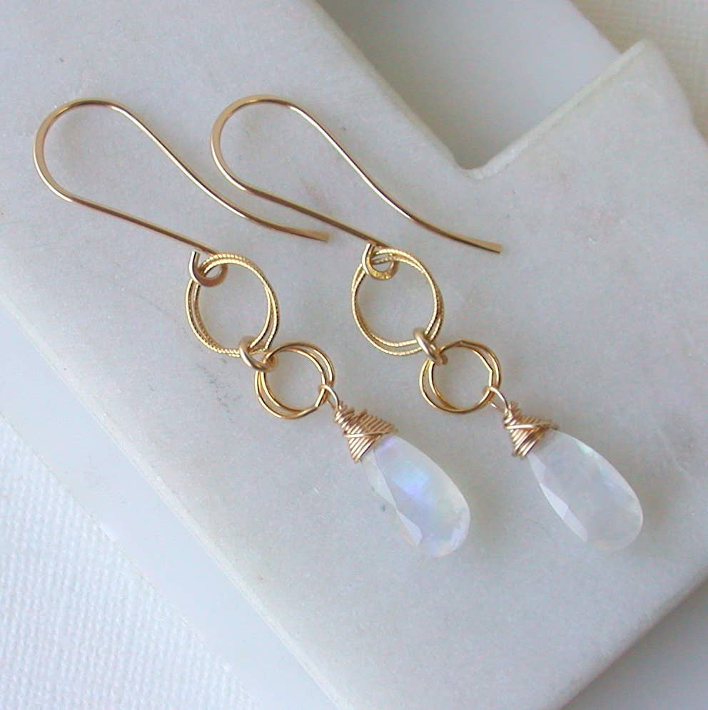 Statement Moonstone Earrings.