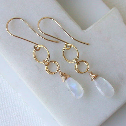 Statement Moonstone Earrings.