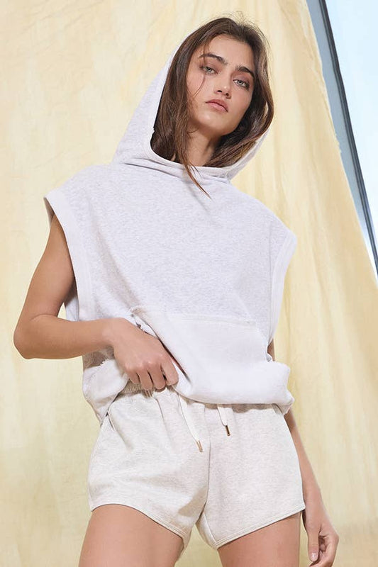 IT2135 Hooied Muscle Pullover