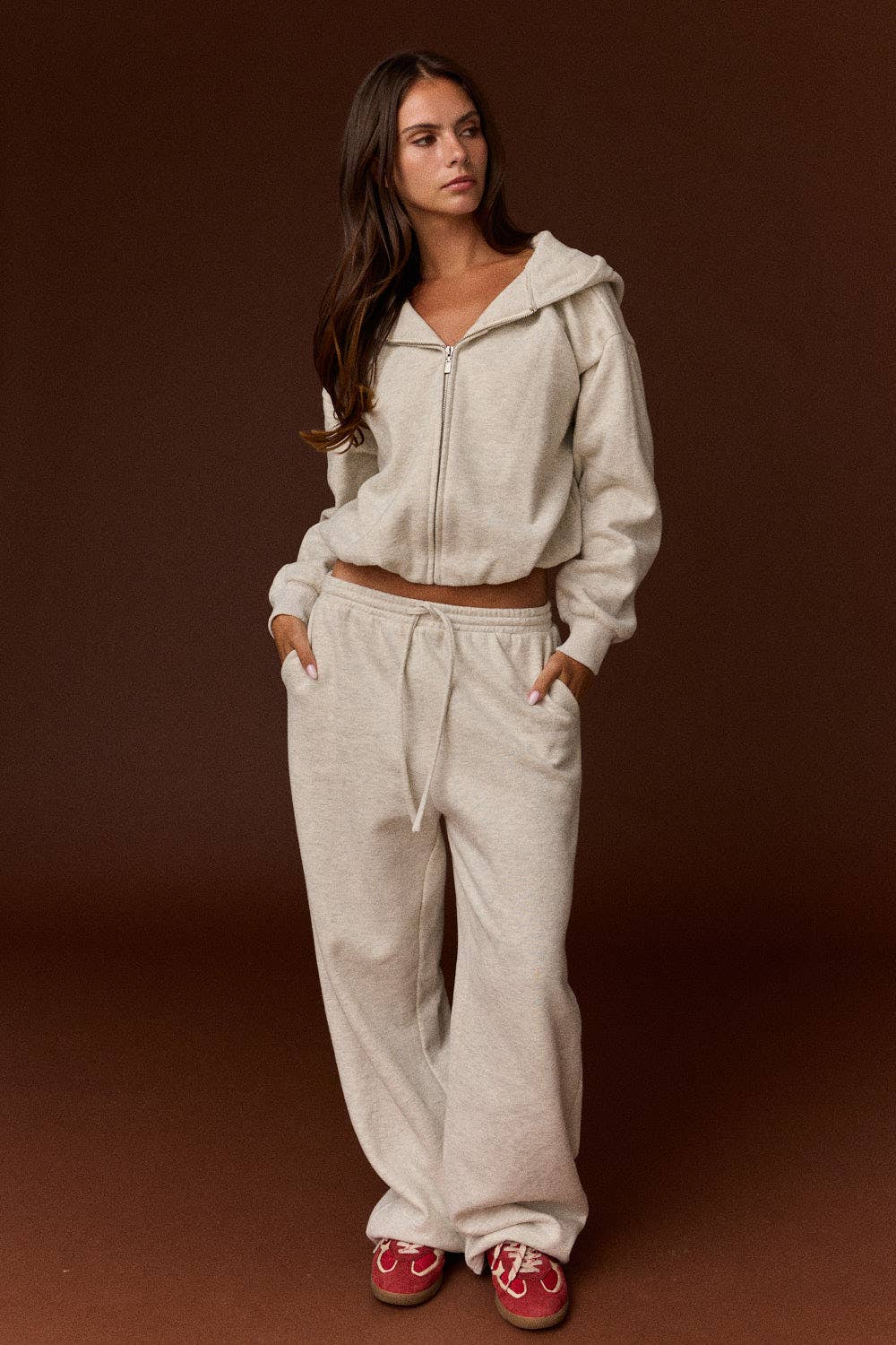 Sadie Relaxed Wide Leg Drawstring Sweatpants
