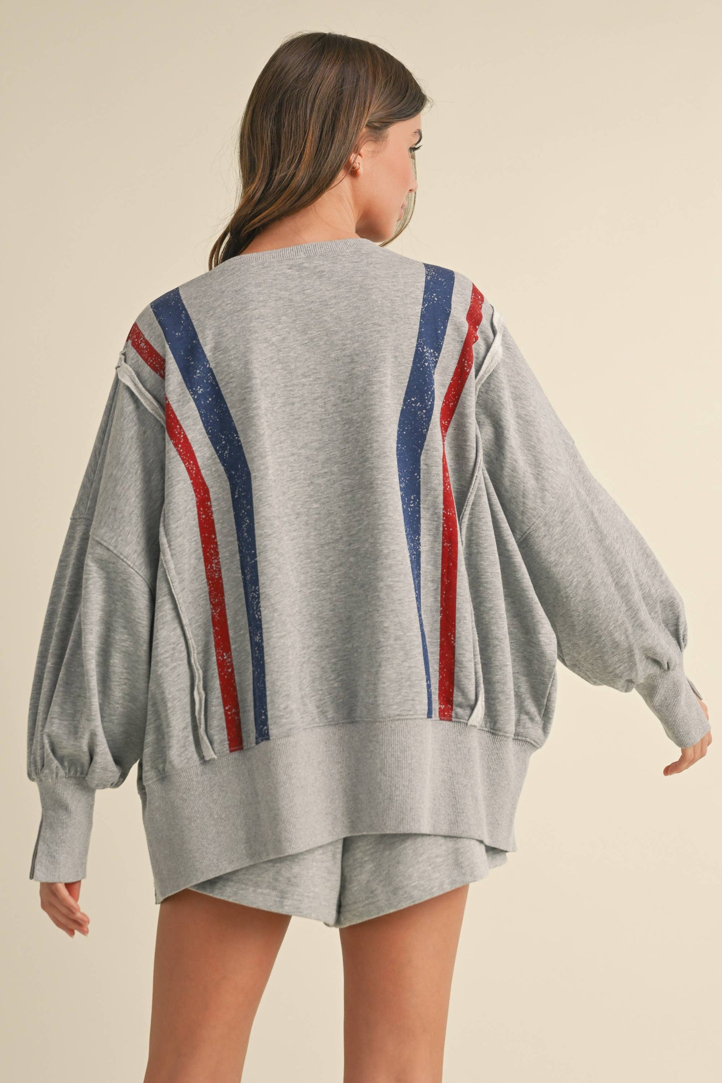 USA STAR GRAPHIC RELAXED FIT SWEATSHIRT