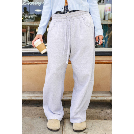 Drawstring Waist Barrel Sweatpants