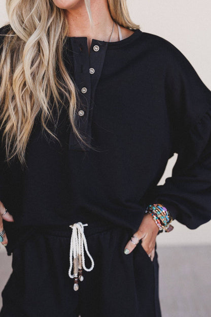 Laid Back Love Top - Black