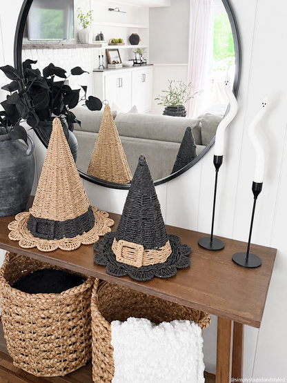 Woven Witch Hat Set