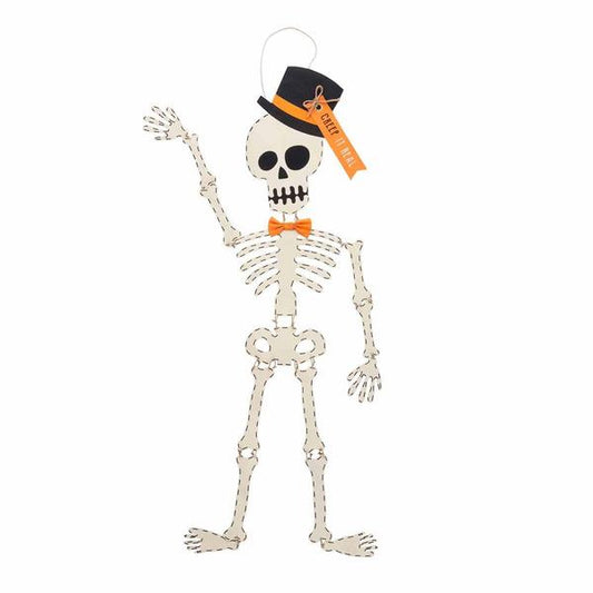 SKELETON TOP HAT DOOR HANGER
