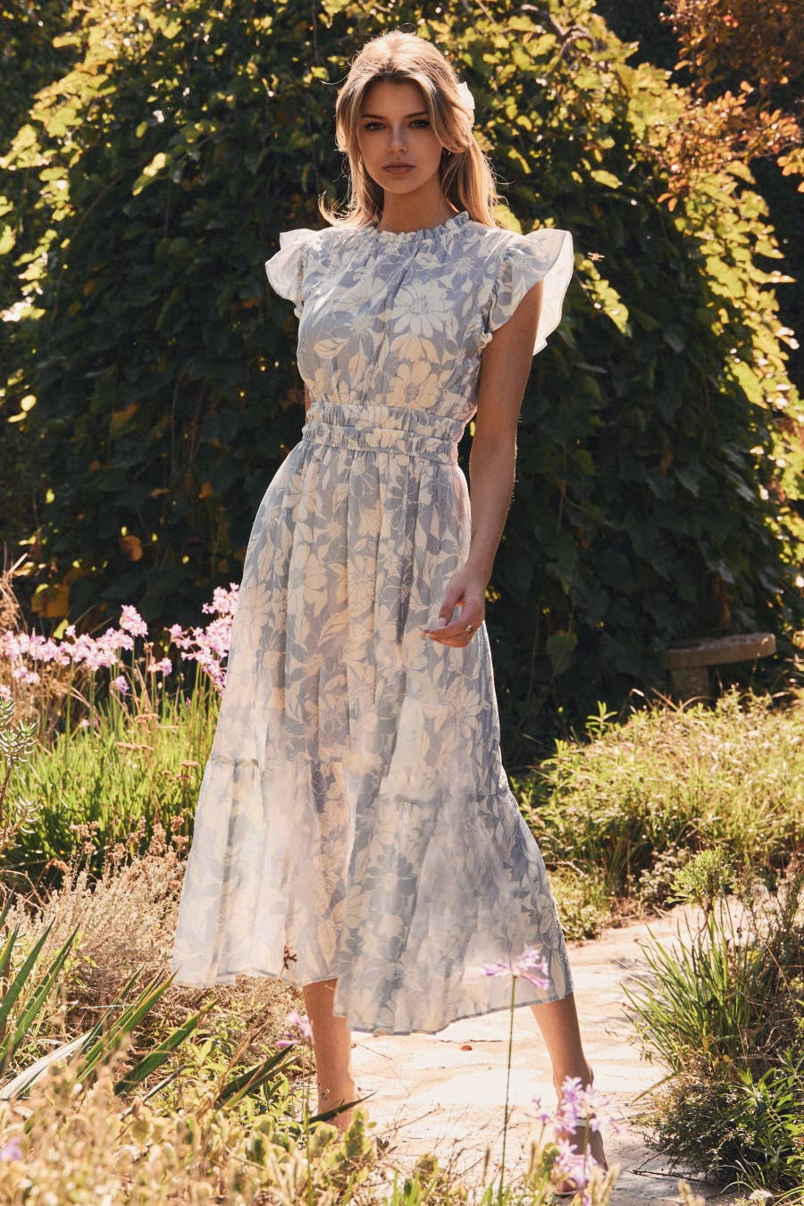 Printed Midi Dress