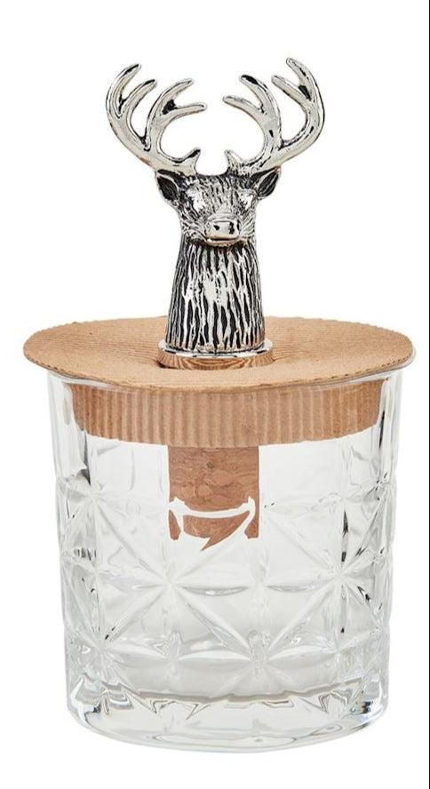 DEER DOF GLASS & BOTTLE STOPPER SET