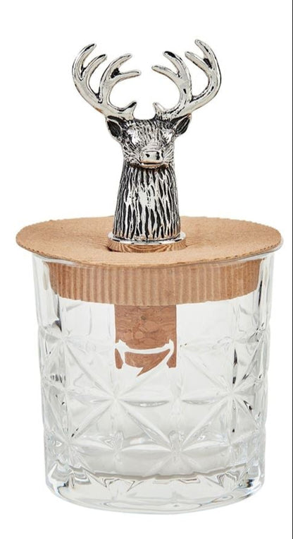 DEER DOF GLASS & BOTTLE STOPPER SET