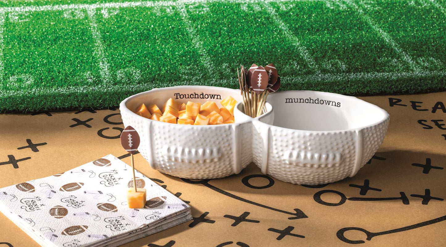 FOOTBALL TOOTHPICK SERVER SET