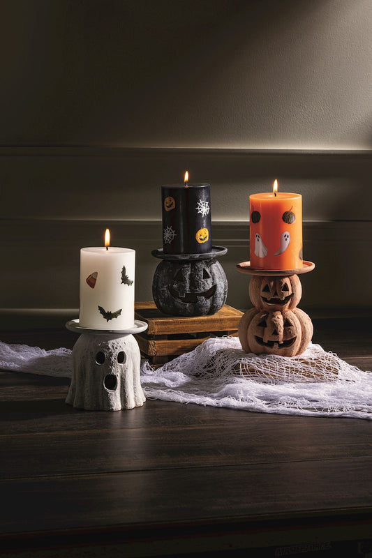 HALLOWEEN PILLAR HOLDERS