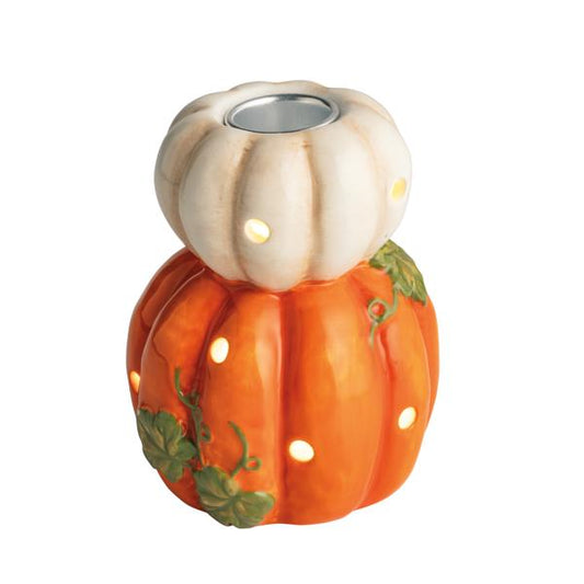 PUMPKIN LIGHT-UP TAPER HOLDER