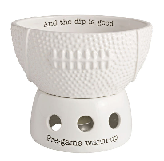 FOOTBALL TIDBIT WARMER SET