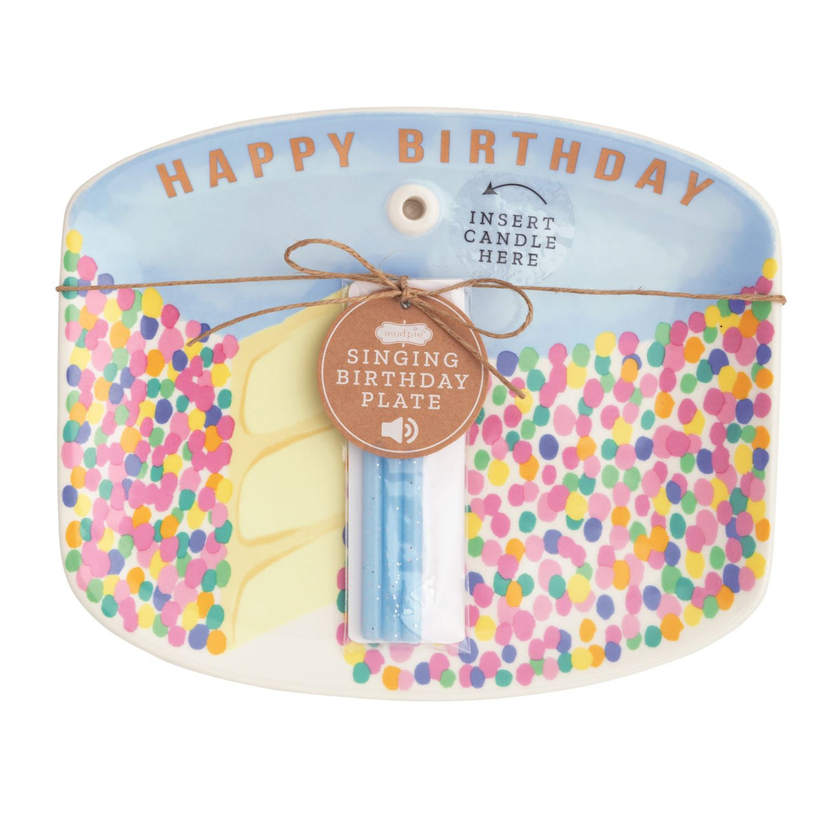 Musical Birthday Cake Plate Set