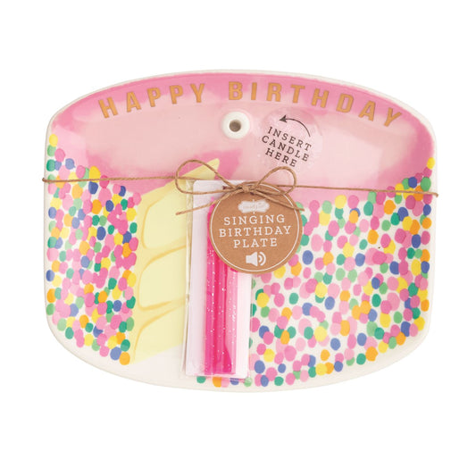Musical Birthday Cake Plate Set