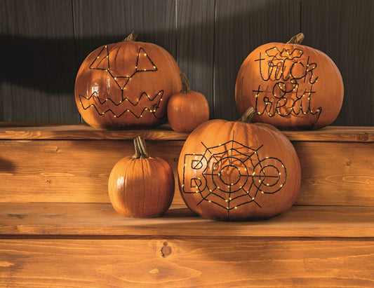 LIGHT-UP PUMPKIN DECORATIONS