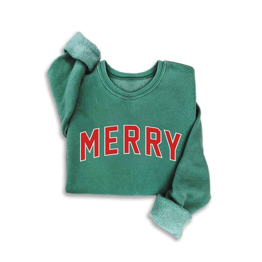 MERRY PUFF PRINT MINERAL SWEATSHIRTS