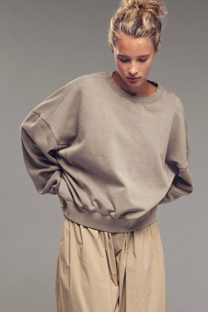Pigment Washed Relaxed Fit Sweatshirt
