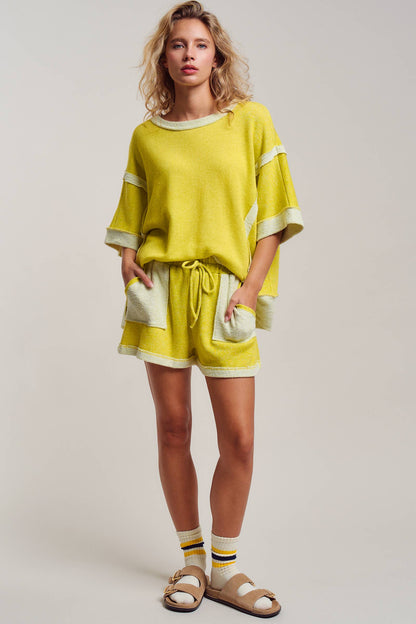 Reverse Seam Terry Two-Piece Set