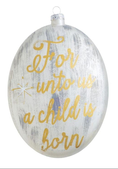 METALLIC PAINTED ORNAMENT