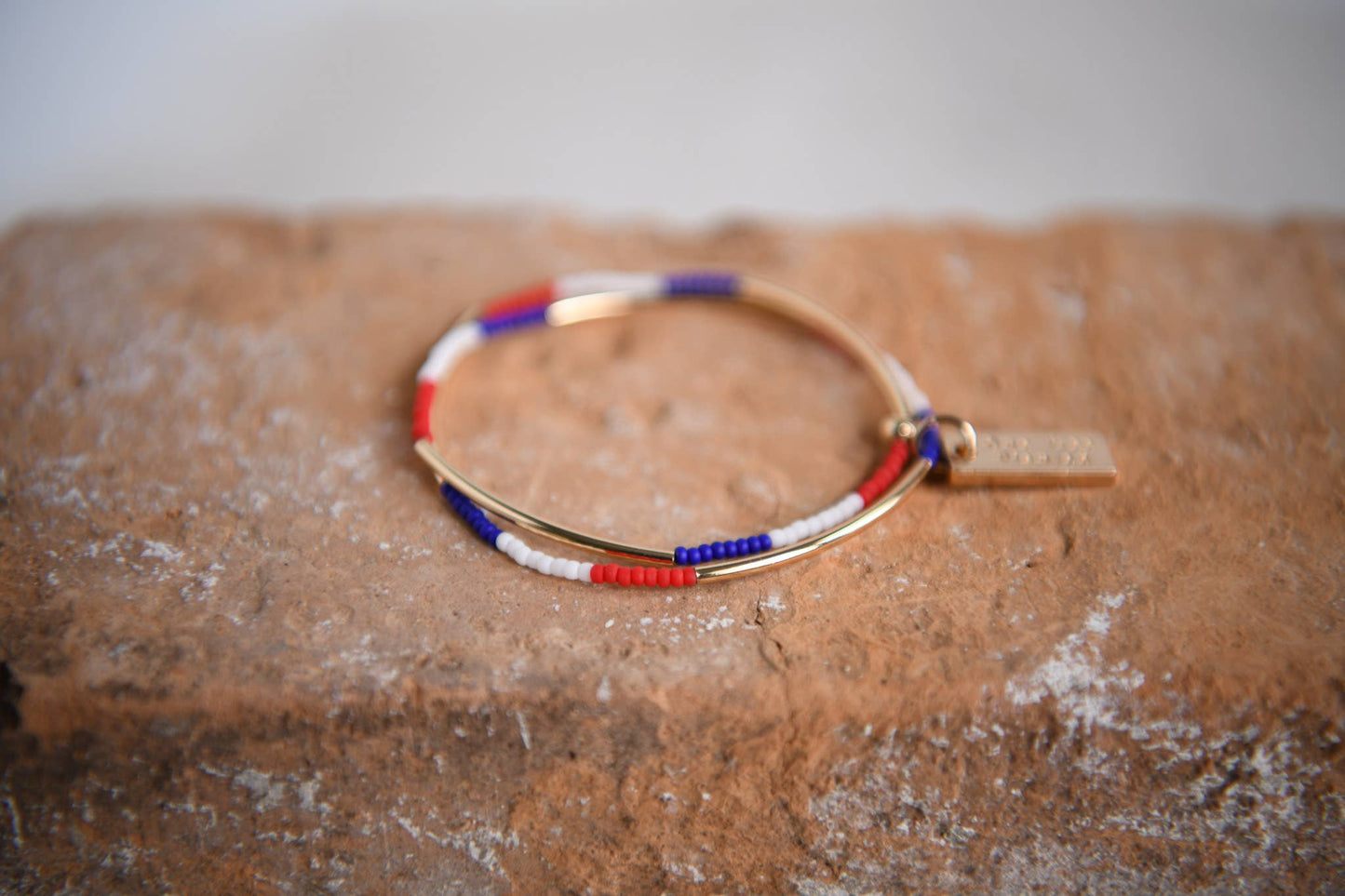 4th of July Seed Bead Triple Wrap Stretch Bracelets