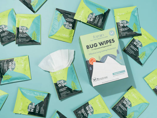 Bug Repellent Wipes - Citronella & Peppermint Oil - 15 Count
