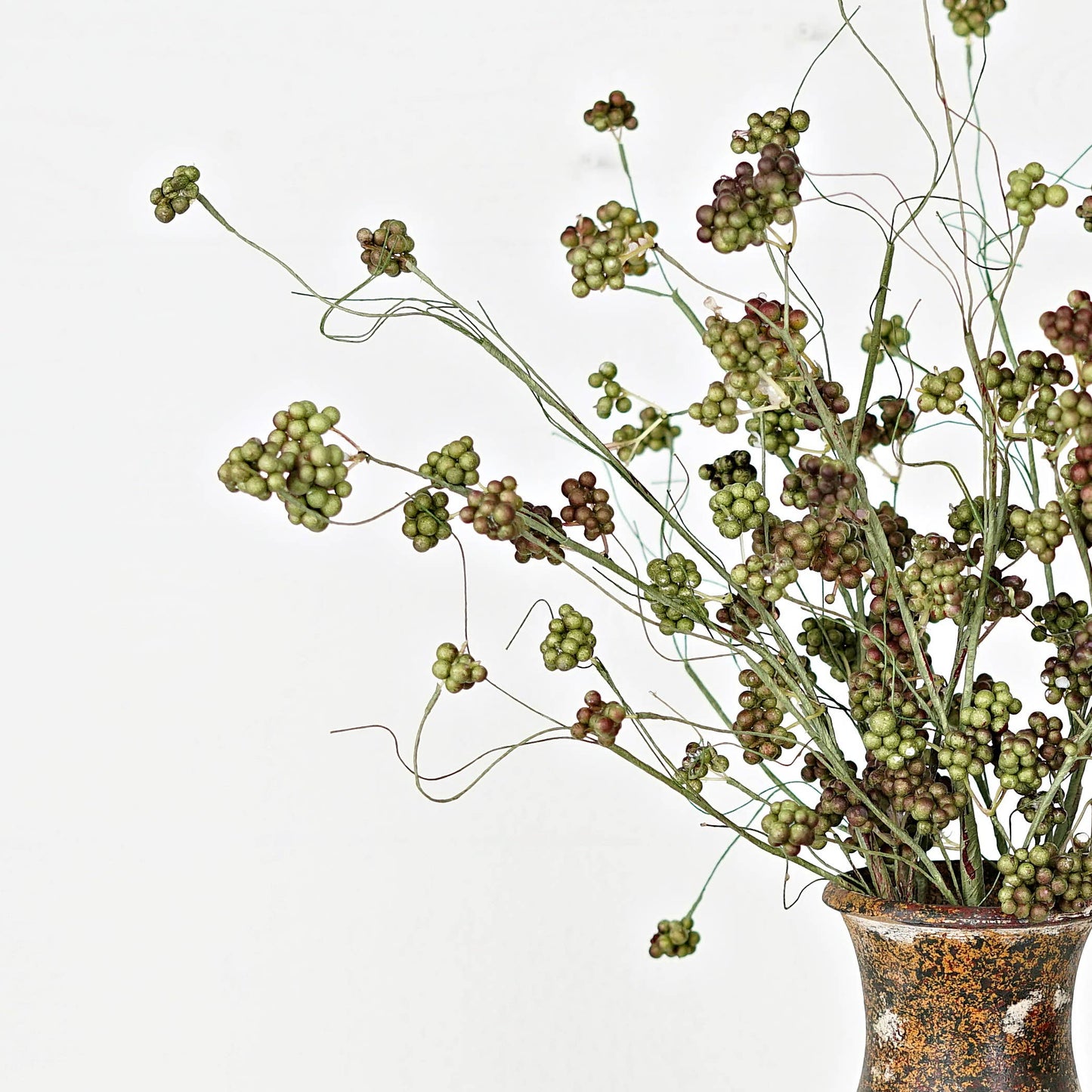 ISB3212Sage- 28in Berry Spray- Sage