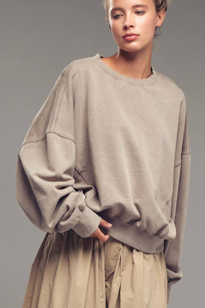 Pigment Washed Relaxed Fit Sweatshirt
