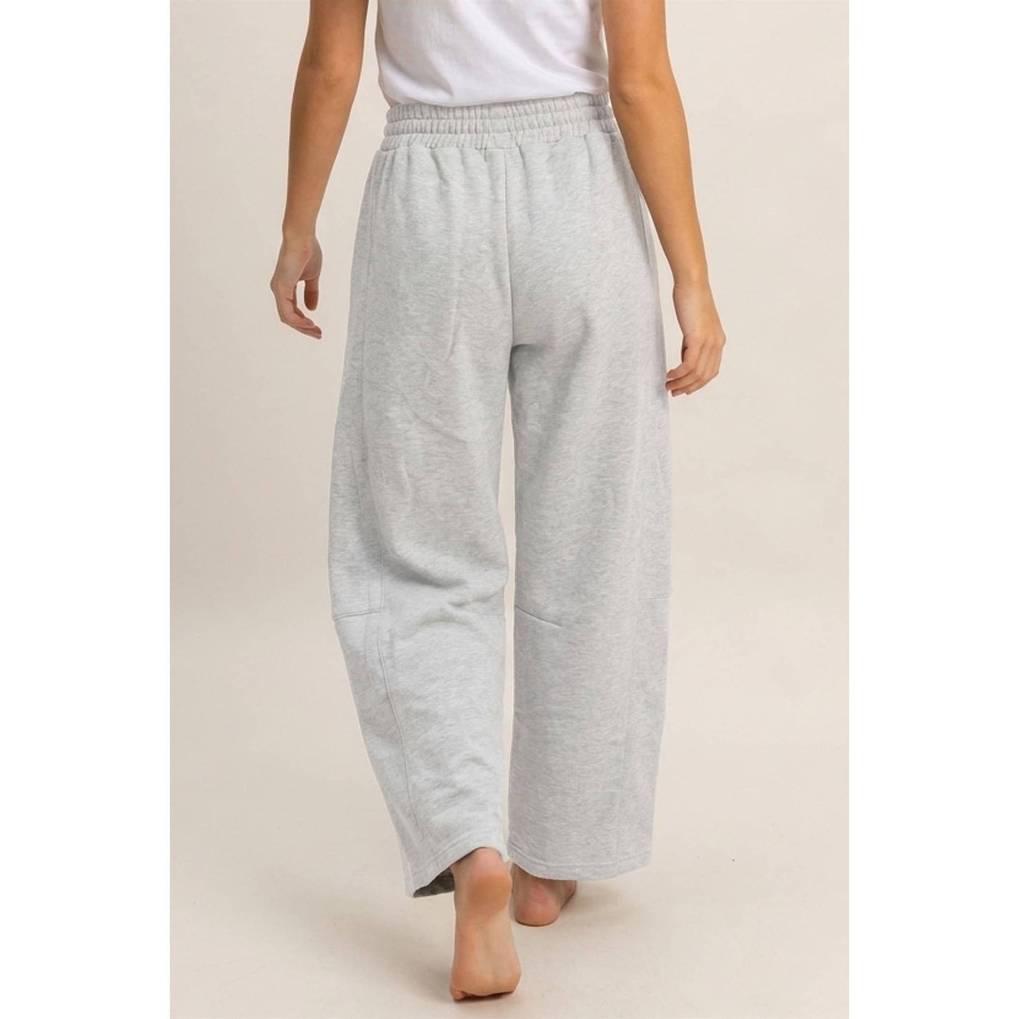 Drawstring Waist Barrel Sweatpants