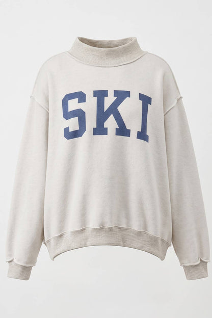 APRES/SKI Reversible Mock-Neck Sweatshirt