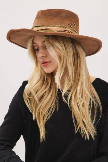 MH0240 Billie Heritage Worn Shapable Cowboy/Fedora Hat