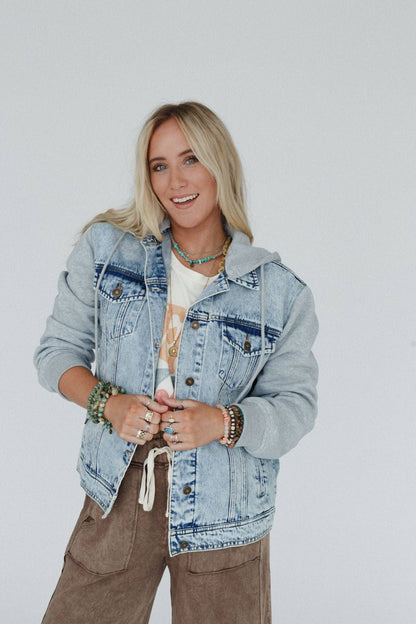 My Boyfriends Denim Jacket - Blue Light Wash