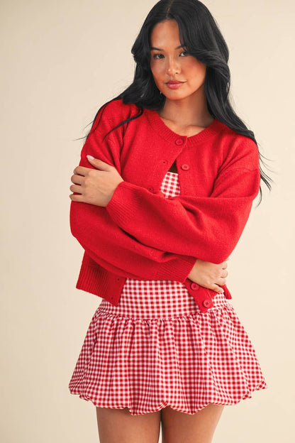 Knit Button Up Cardigan Sweater