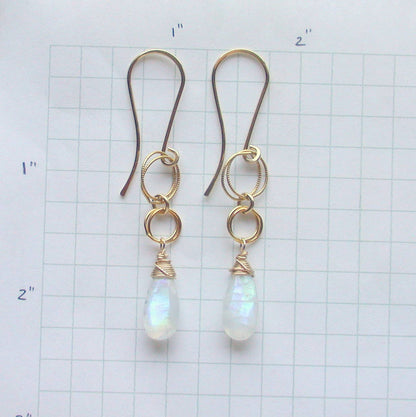 Statement Moonstone Earrings.
