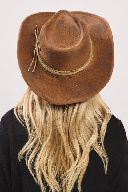 MH0240 Billie Heritage Worn Shapable Cowboy/Fedora Hat